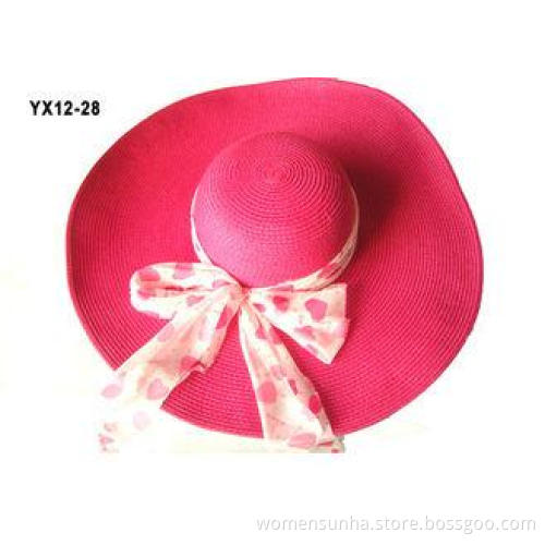 Summer Big Brim Elegant Packable Sun Hats For Women , Mix C